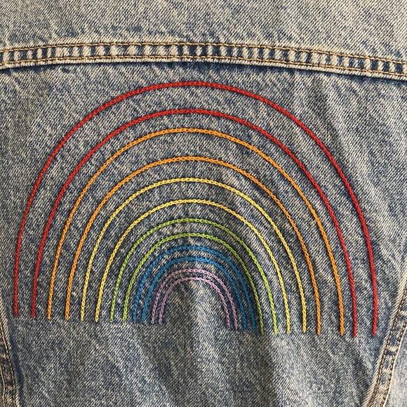 Old Navy boy friend Rainbow jacket size XS small! - Picture 7 of 9